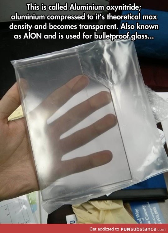 Transparent aluminium