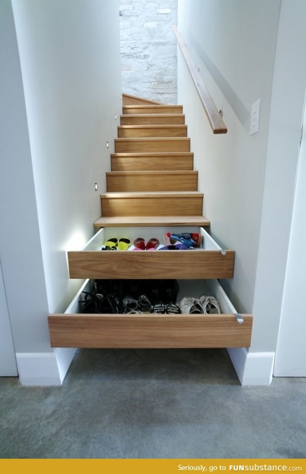 Functional stairs, saving space
