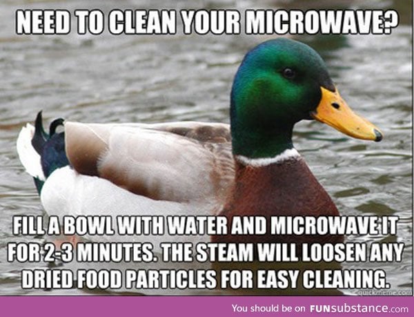 Cleaning your microwave