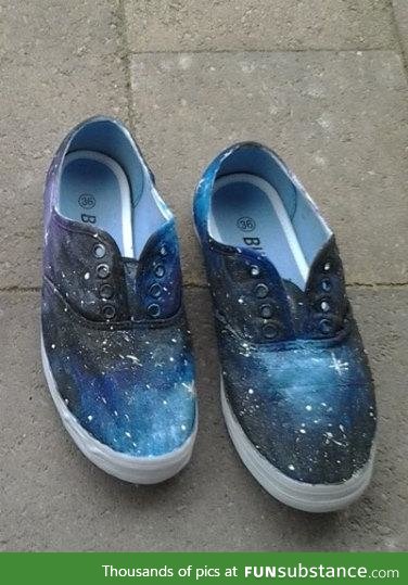 I also like art, so i painted my shoes...