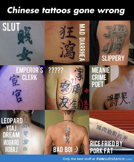 Incredibru Chinese tattoos