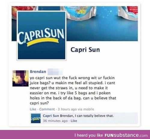 Capri Sun gets sassy
