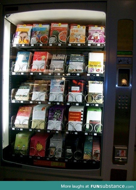 So in the Netherlands we have book vendingmachines