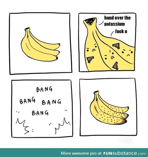Bananas do this when you're asleep
