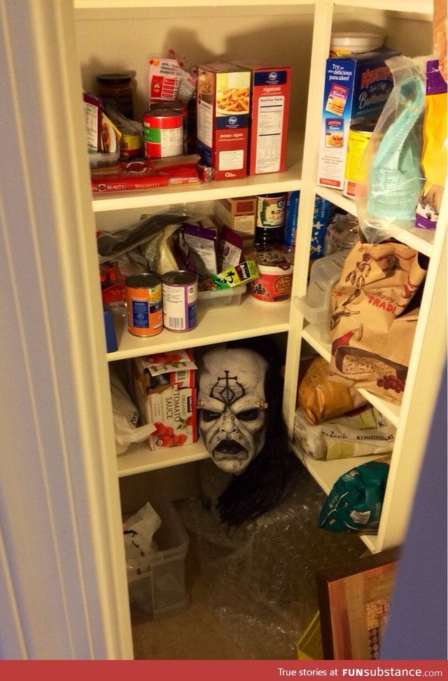 This is how I keep my daughter from pillaging the pantry. 100% effective