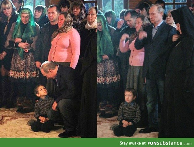 What did Putin tell that kid?