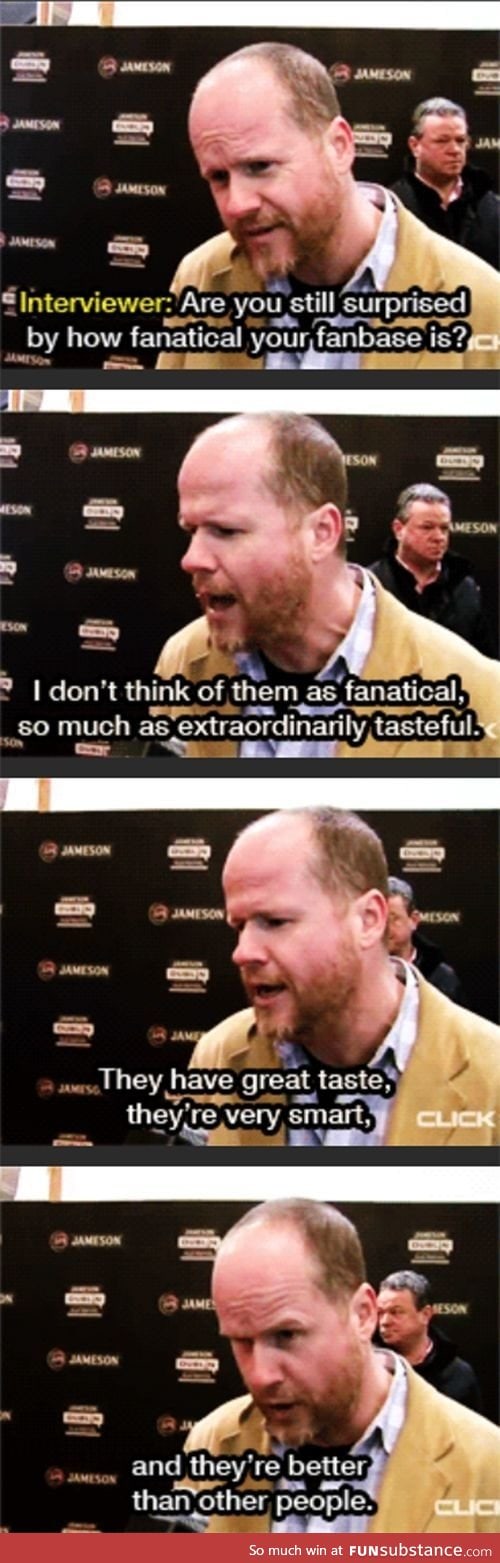 Joss Whedon talks about his fans