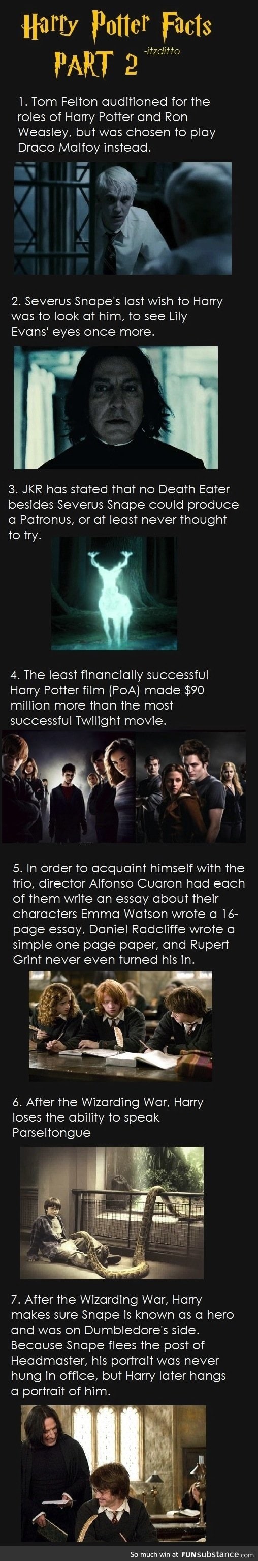 Even more harry potter facts