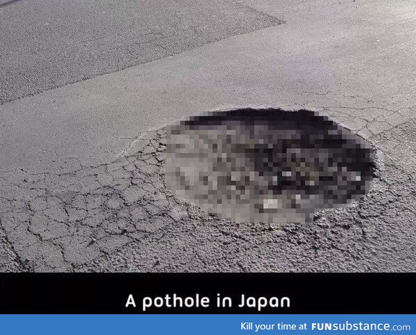Pothole in Japan