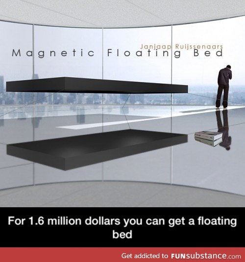 Floating bed