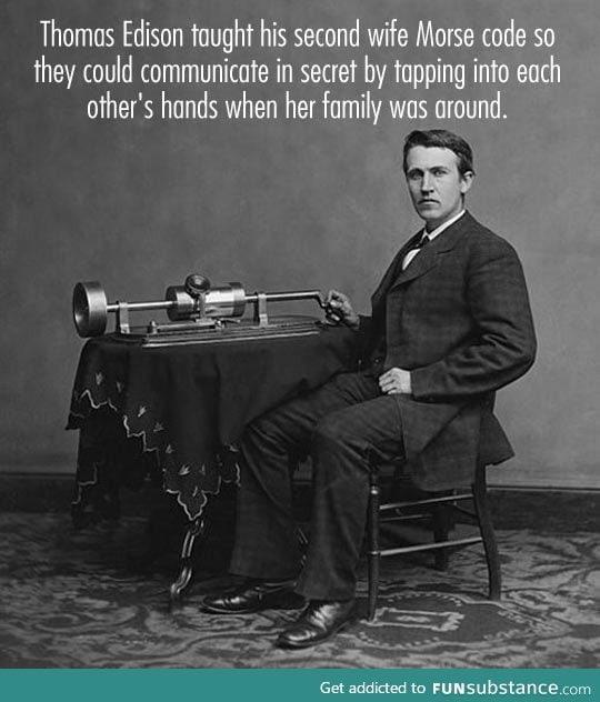 Tomas Edison's secret love code