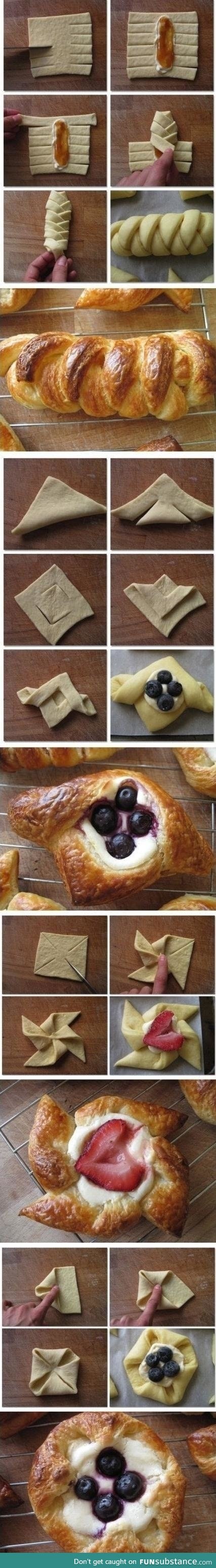 The art of folding pastry