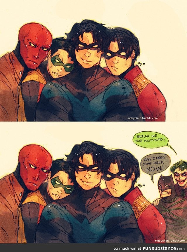 The Robins taking a selfie…