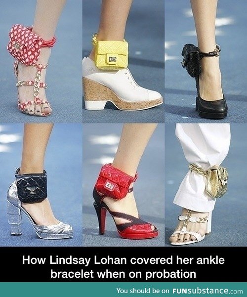 How Lindsay Lohan covered her probation bracelet