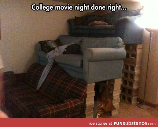 College movie nights done right