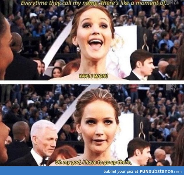 Every time Jennifer wins an award
