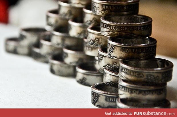 Rings made out of quarters