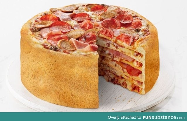 It's a pizza cake!