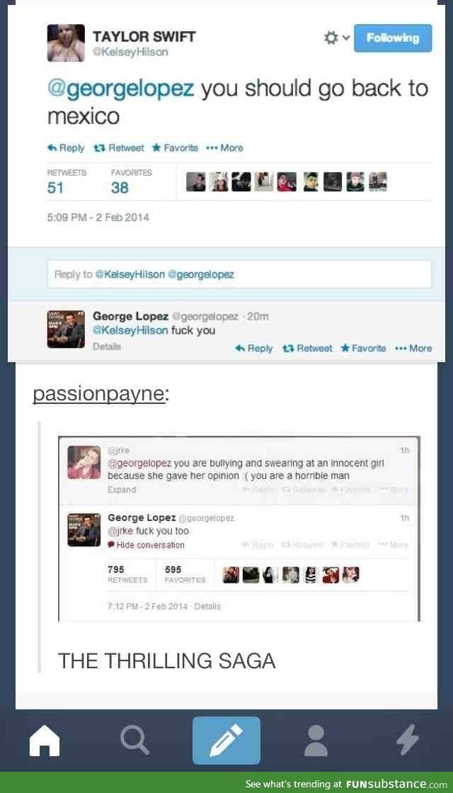 George Lopez keeping it real