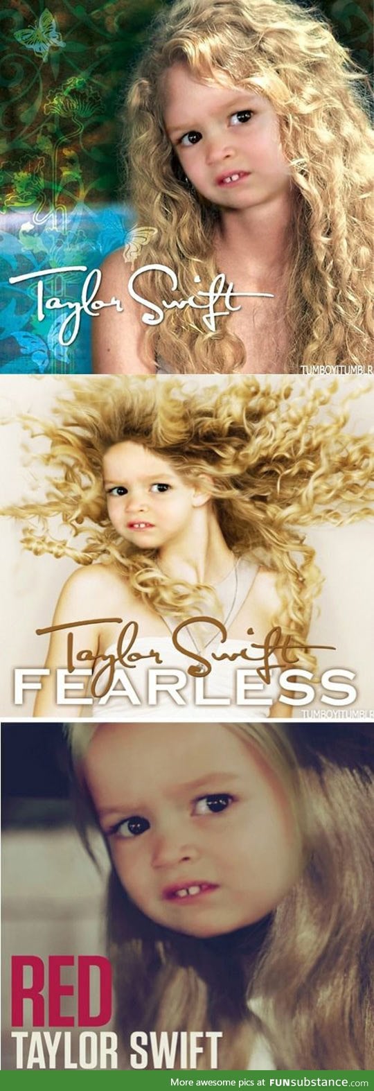 The new covers for Taylor Swift albums