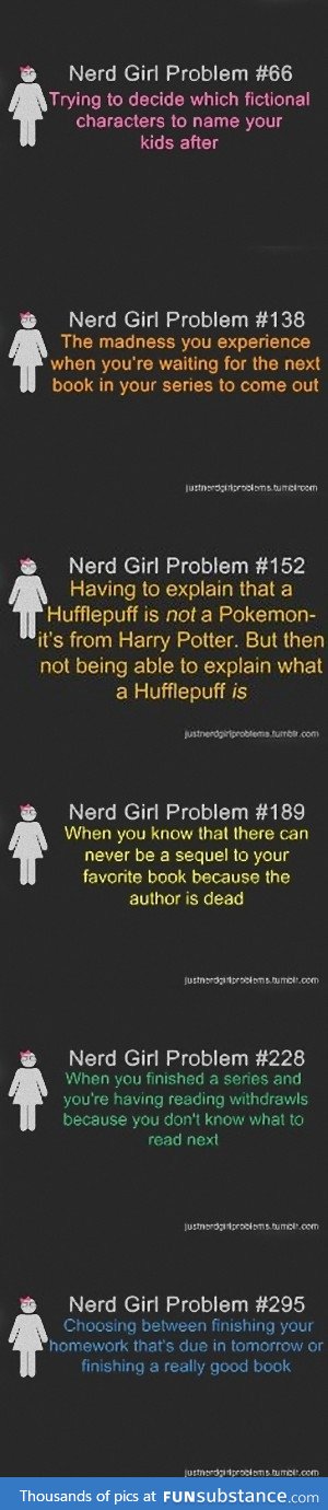 Nerd Girl(and Guy) Problems