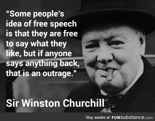 Free speech for some people