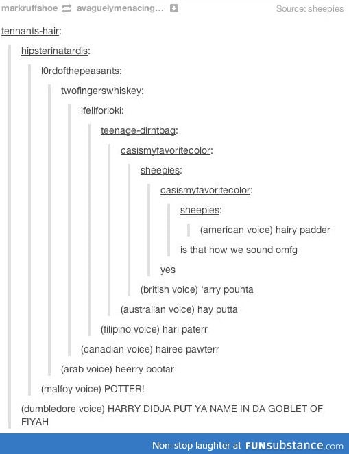 I'm Pretty Sure That Everyone Read All Of These In The Accents