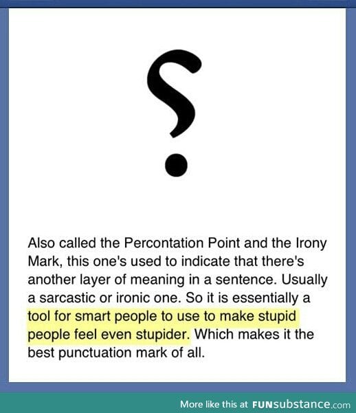 Introducing the Percontation Point.