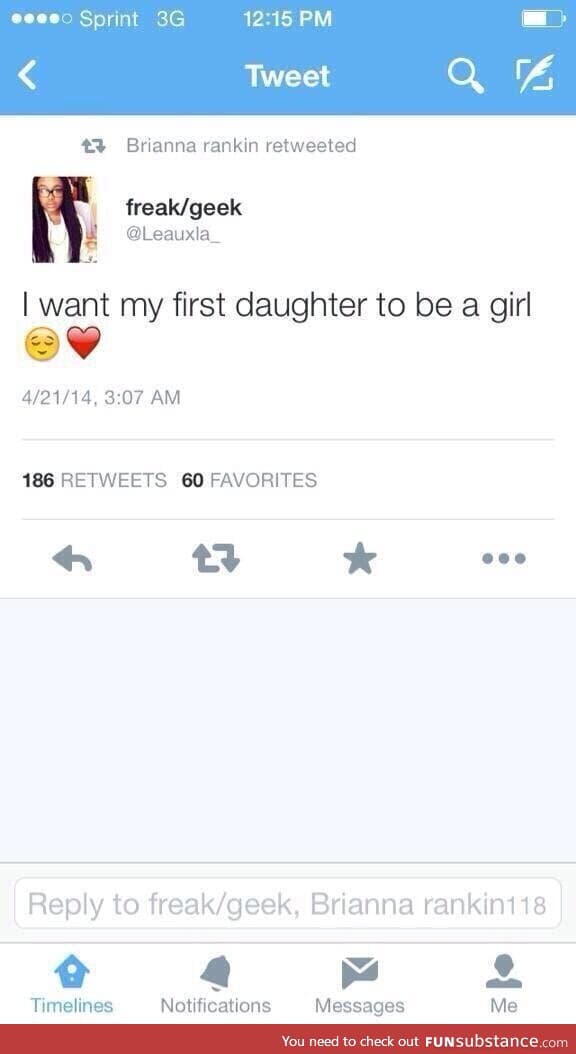Wow! well I was hoping my first daughter would be a boy!