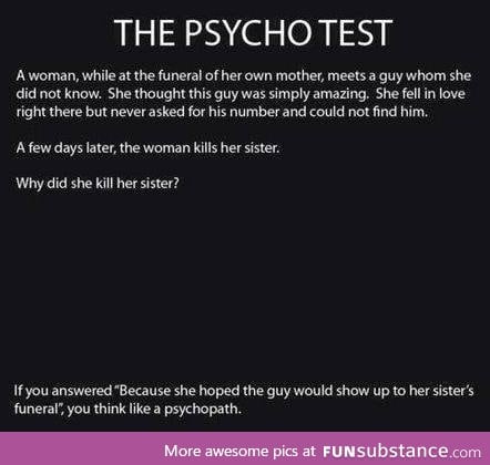 The psycho test