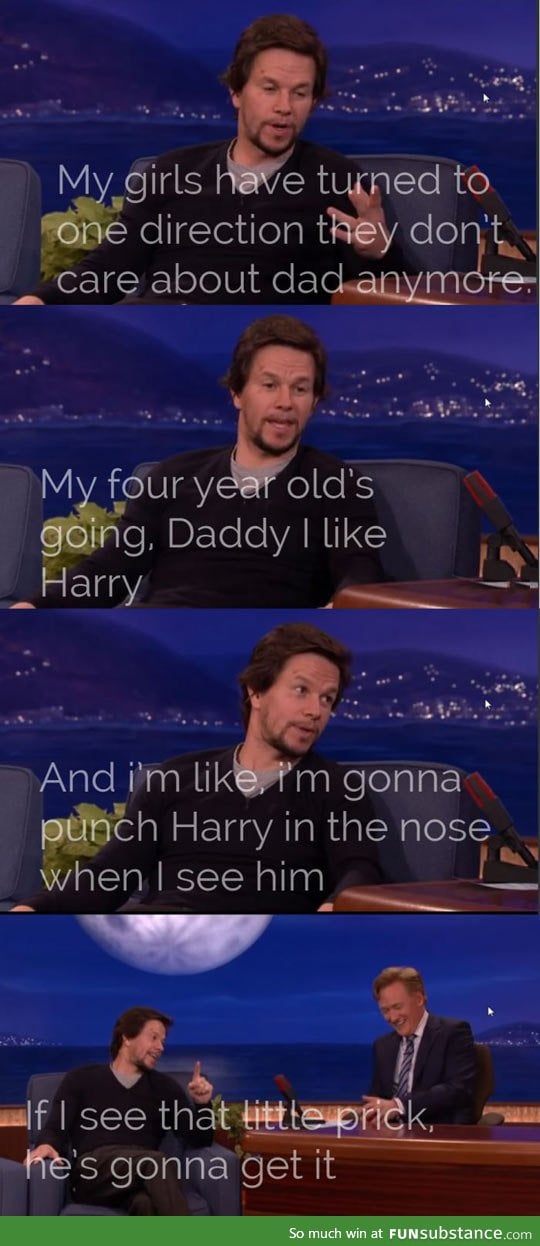 That's why I love Mark Wahlberg…