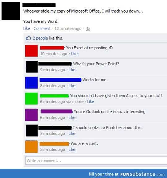 Microsoft Office puns