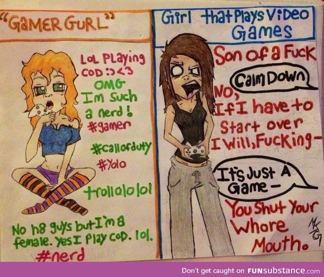 "GamerGurls" v/s Girls that play video games