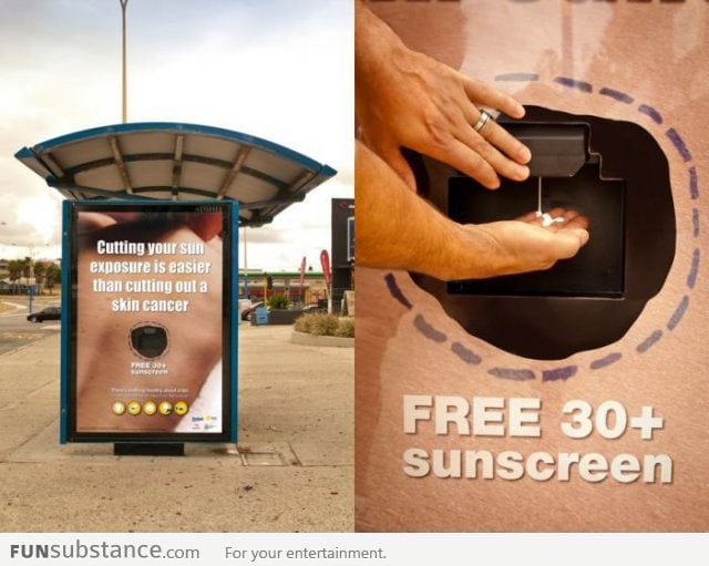 Awesome sun block ad