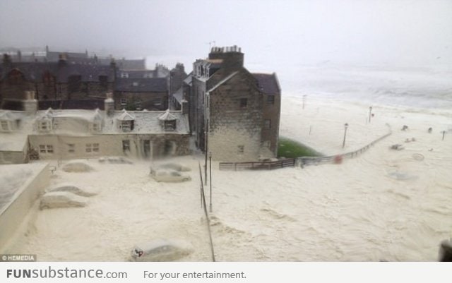 What happens when it gets windy in Scotland