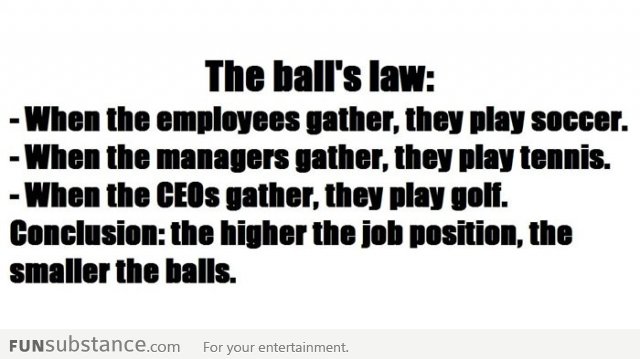 The ball's law