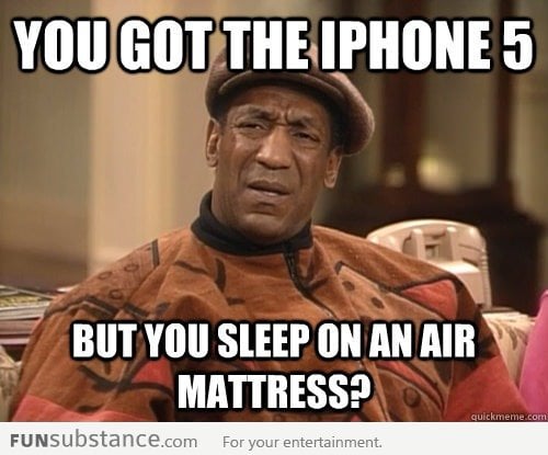 Confounded Cosby on the iPhone 5