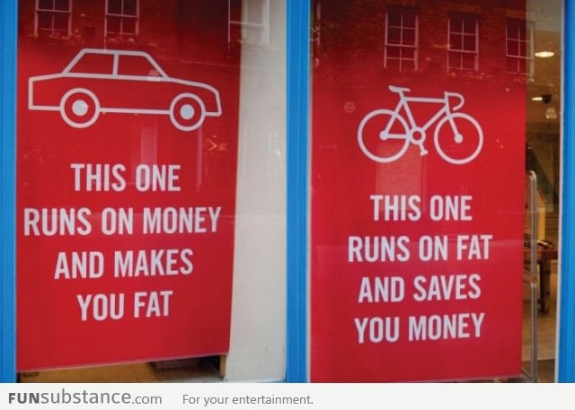 Car or Bike? Your choice!