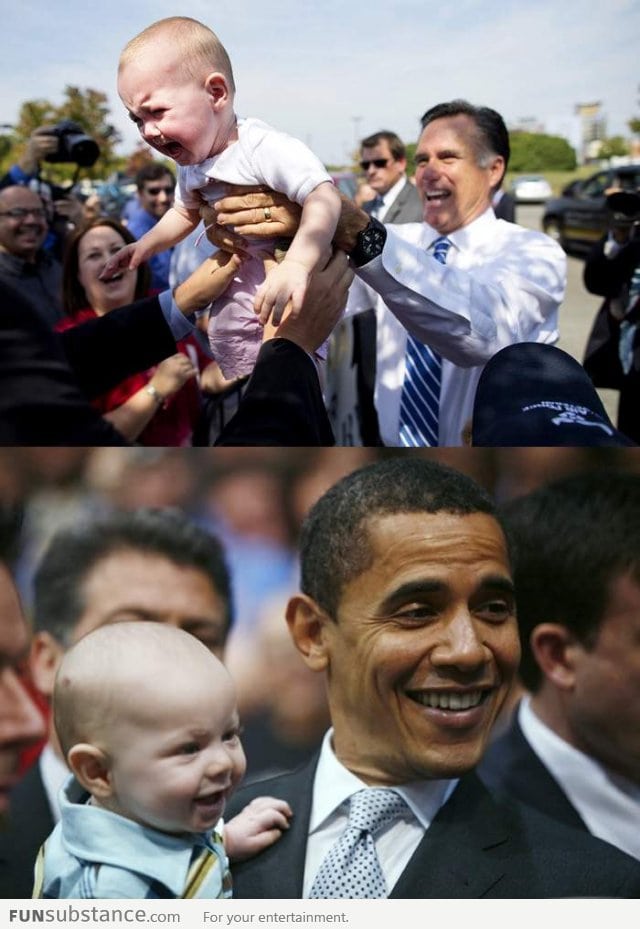 Romney or Obama? The babies have spoken