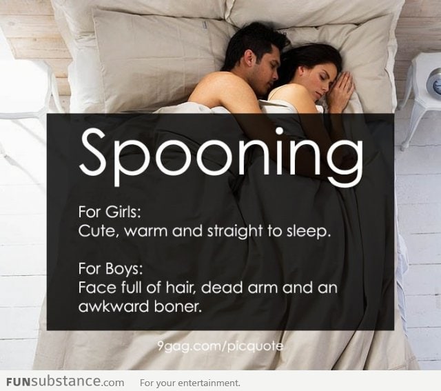 Spooning: Difference between girls and boys