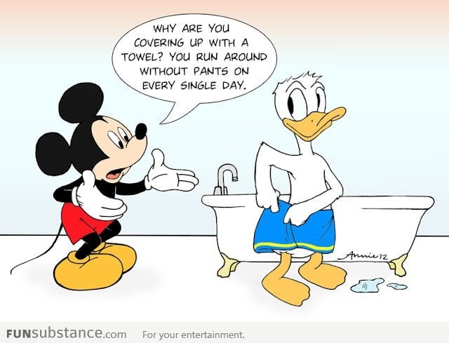 Even Mickey Mouse doesn't know why