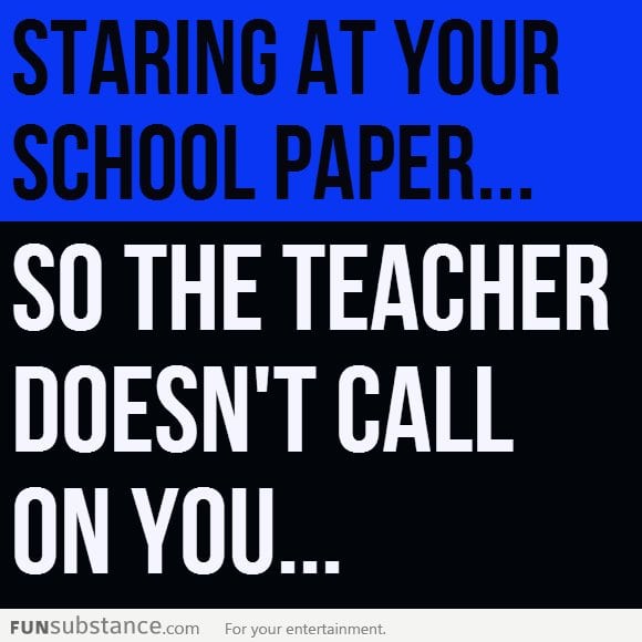 Staring At Your Paper