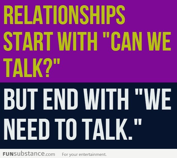 Relationships Start and End With...