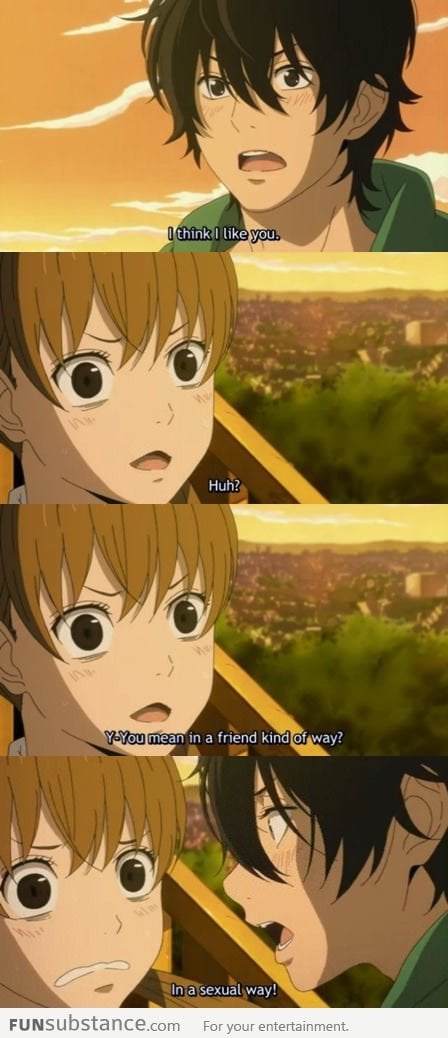 How anime confess their love