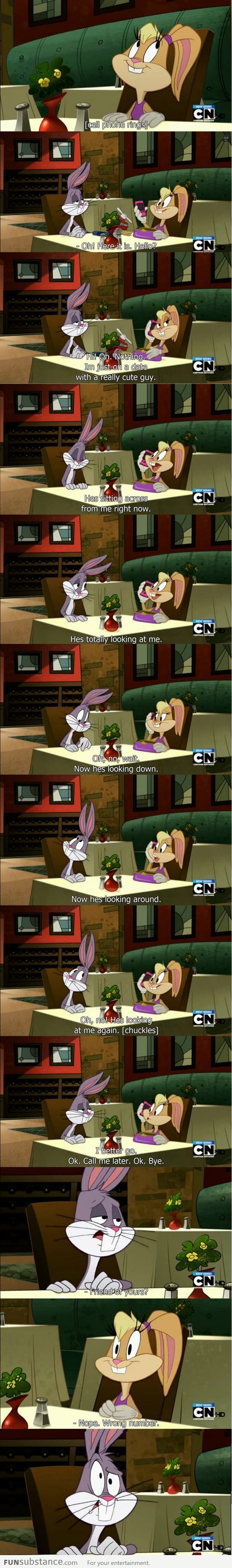 Bugs Bunny on a date