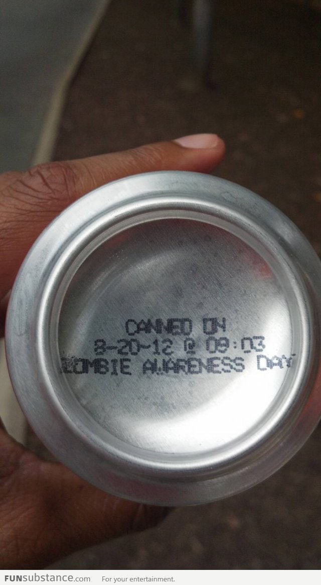 Canned on Zombie Awareness Day