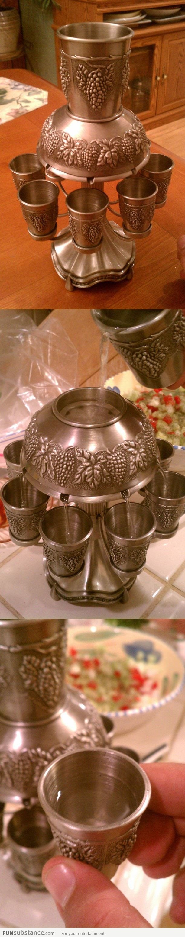 Wine Fountain Cup Set