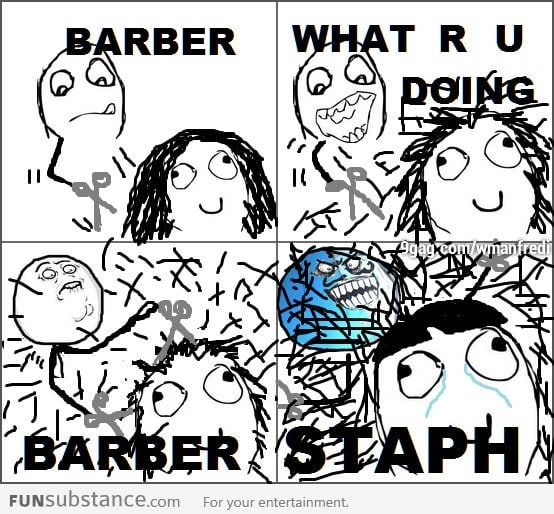 Barber... Wat r u doing... Stahp