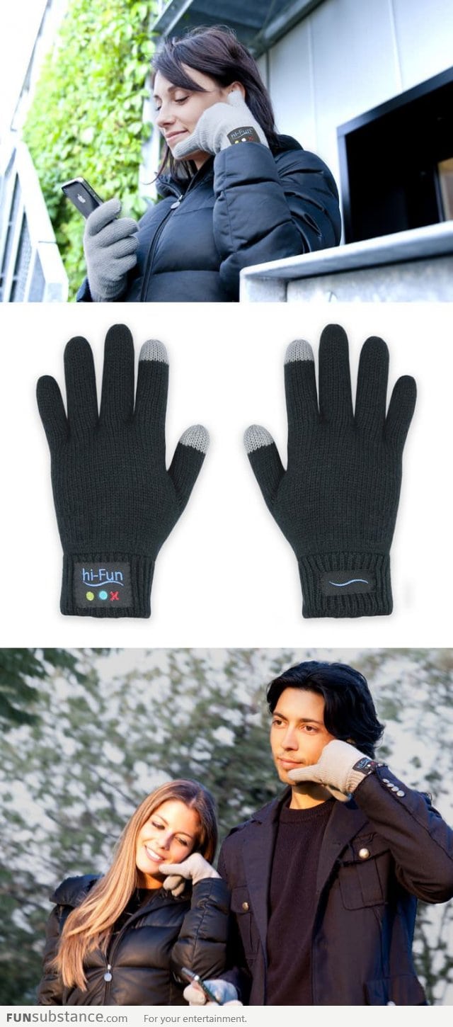 Now you can answer your phone with your hand (glove)!