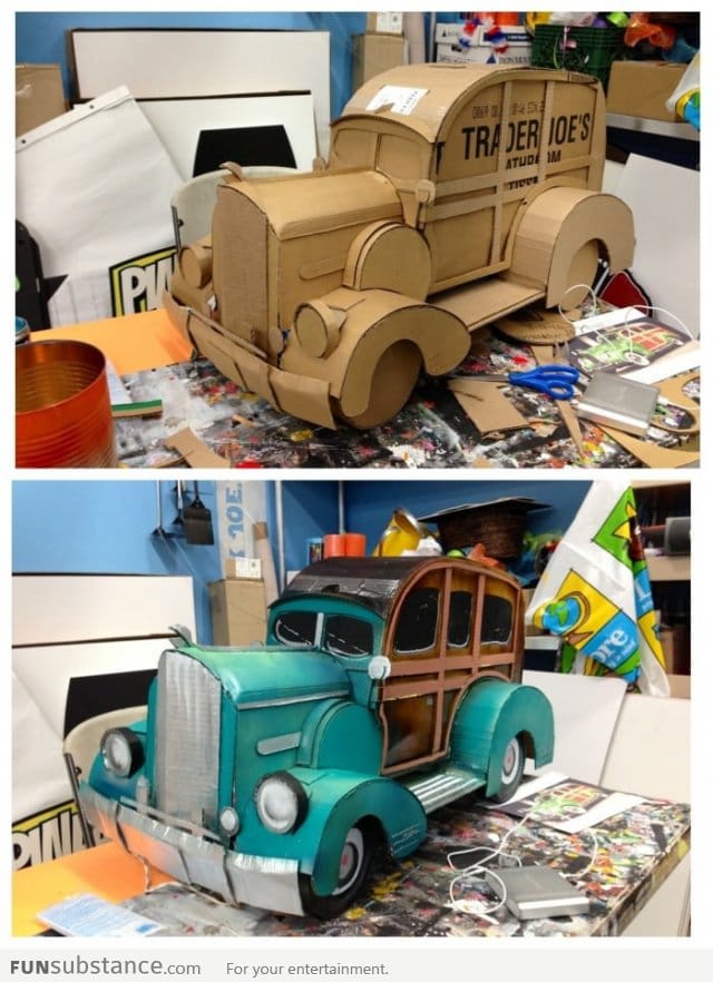 Cardboard Station Wagon